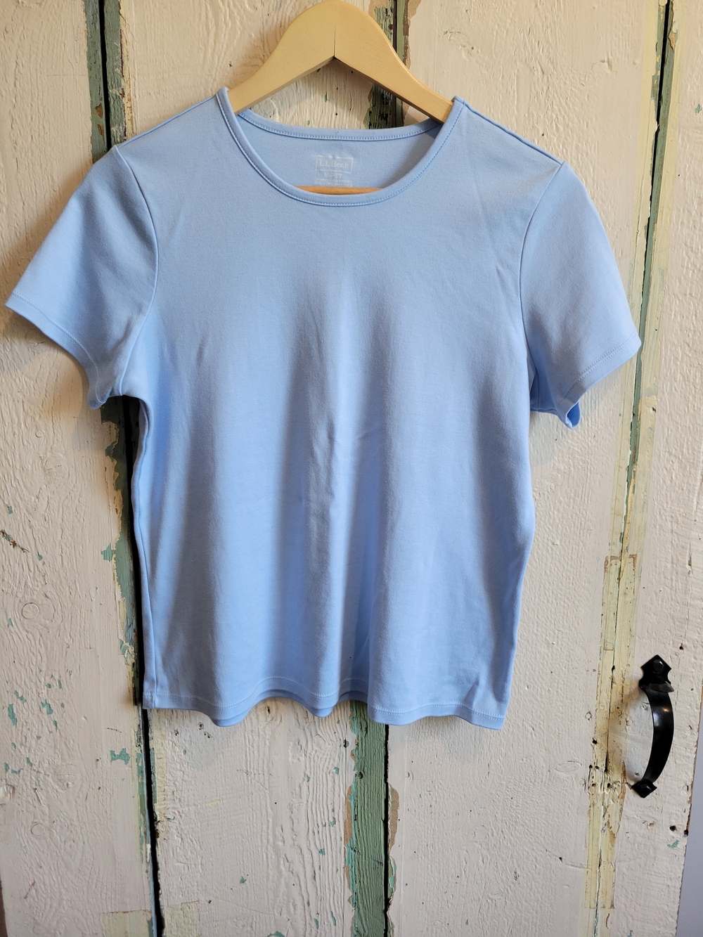 L.L. Bean Light Blue Short Sleeve Tee